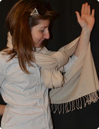  Cr&egrave;me Brul&eacute;e (#tm-132L) medium size 100% pashmina twill shawl with tassels